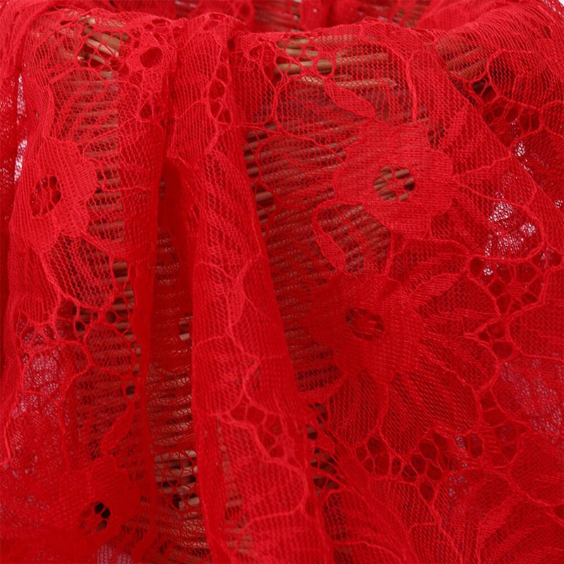 Lace Fabric 3D Dress Polyester Warp Knit for Women's Wear Wholesale Su 5